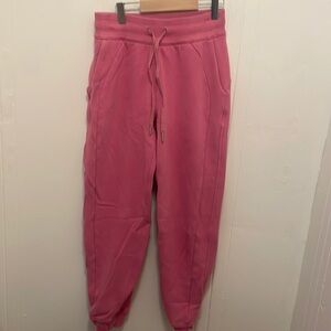 NWT Women’s Lululemon Scuba HR Joggers Pink Blossom